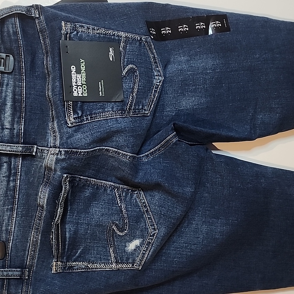 Silver Jeans Boyfriend Jeans NWT Size 31 X 27 - Picture 9 of 12